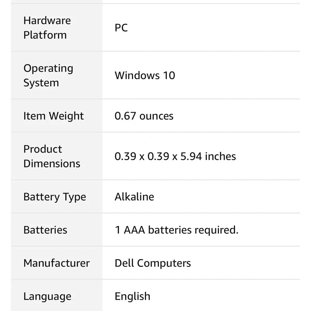 Dell Bluetooth Pen